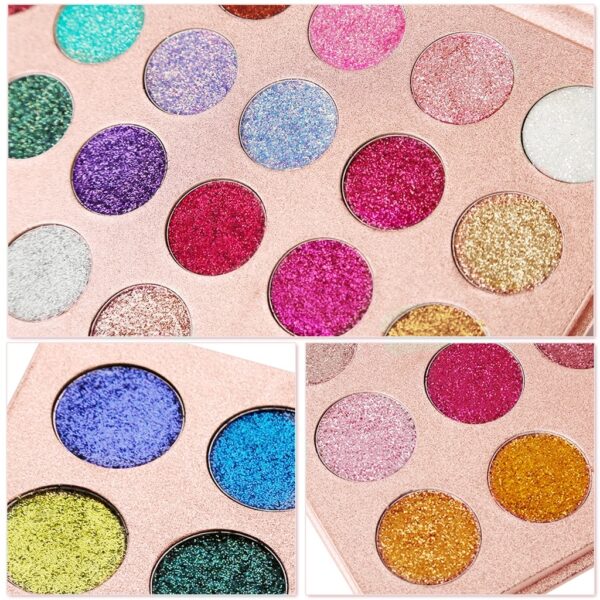 DE'LANCI Pressed Glitter Eyeshadow Palette