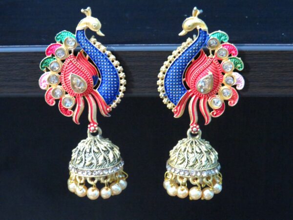 The Fabulous Fanning Peacock Multicolored Earrings