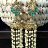 The Dangling Pearl Statement Jhumka Earrings