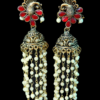 The Dangling Pearl Statement Jhumka Earrings