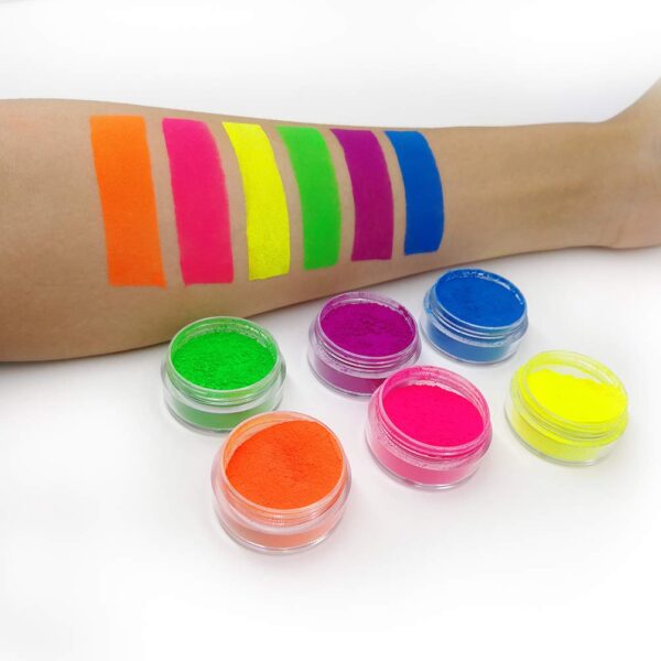 Neon Pigments Stack of 6 Colors