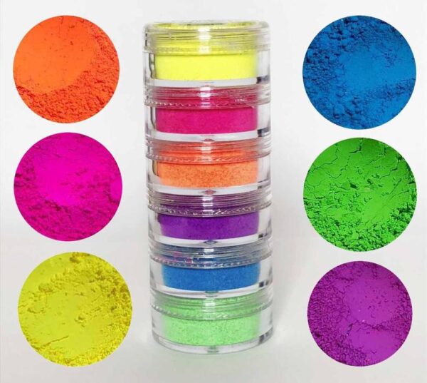 Neon Pigments Stack of 6 Colors