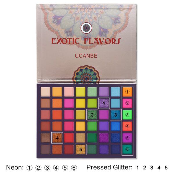 UCANBE Exotic Flavors 48 Color Eyeshadow Palette