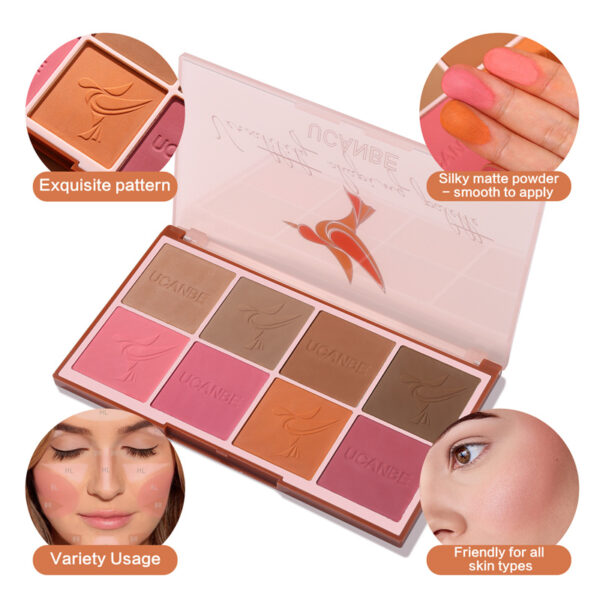 UCANBE Versatility Blush Contour 8 Color Palette